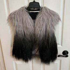 Women’s Mongolian fur vest .